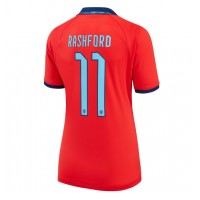 Maglie da calcio Inghilterra Marcus Rashford #11 Seconda Maglia Femminile Mondiali 2022 Manica Corta